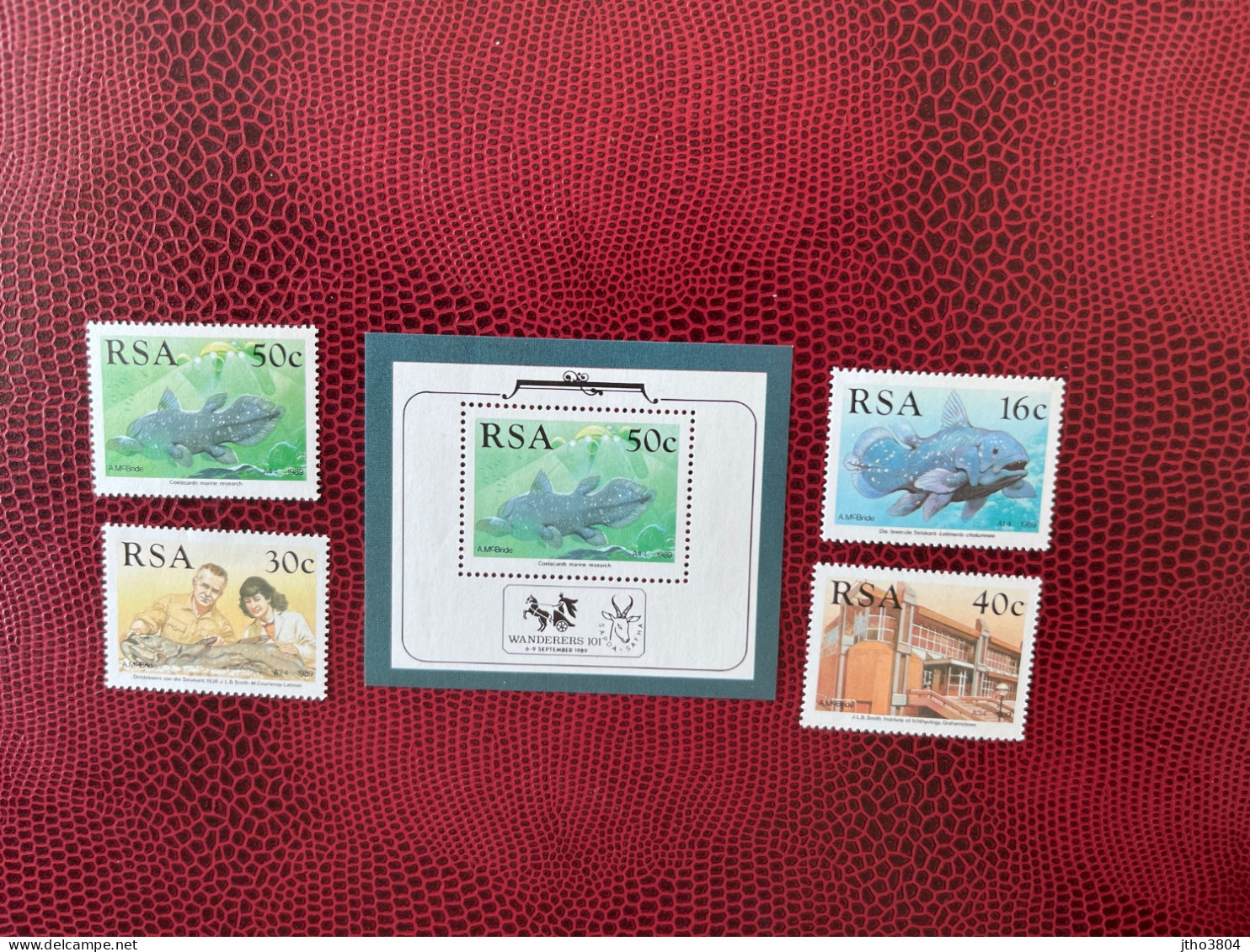 AFRIQUE DU SUD RSA 1989 Bl 1v 4v Neuf MNH **  Mi 766 769 BL 22  Pez Fish Peixe Fisch Pesce Poisso SÜAFRIKA SOUTH AFRICA - Vissen