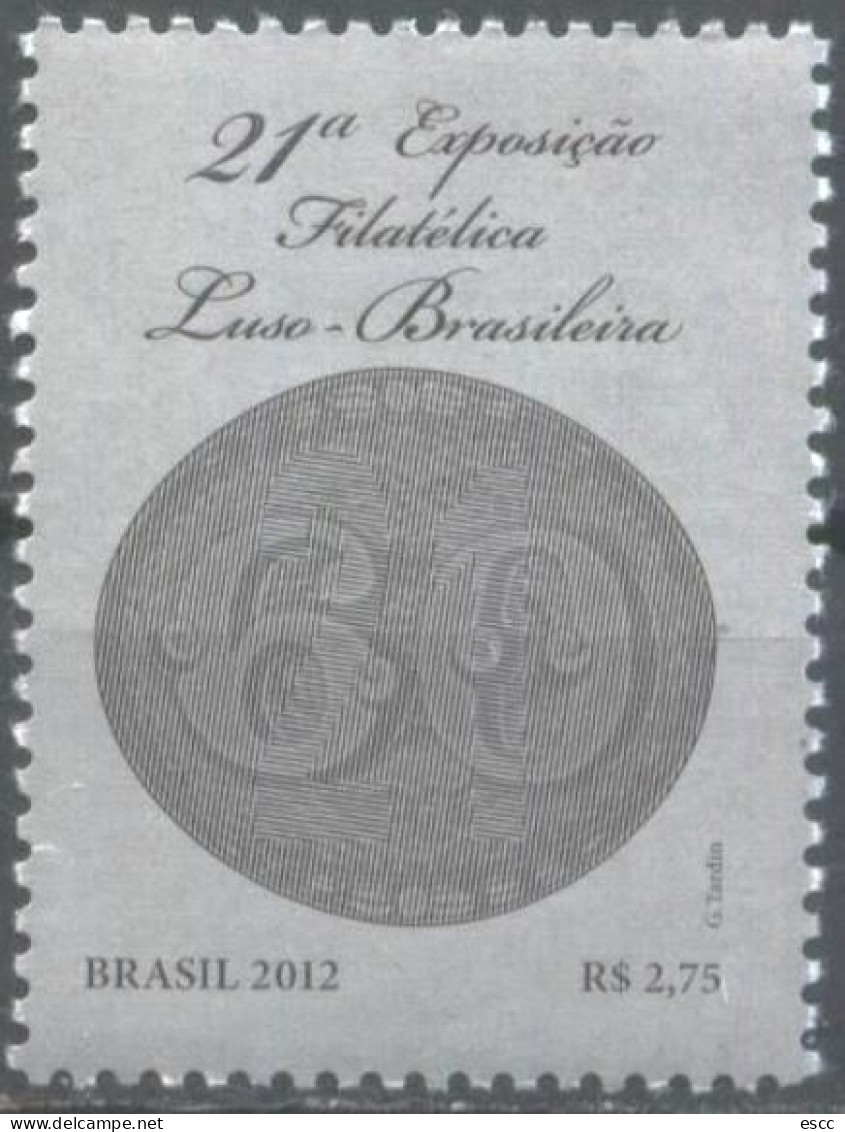 Mint Stamp Philatelic Exhibition 2012 From Brazil Brasil - Nuovi