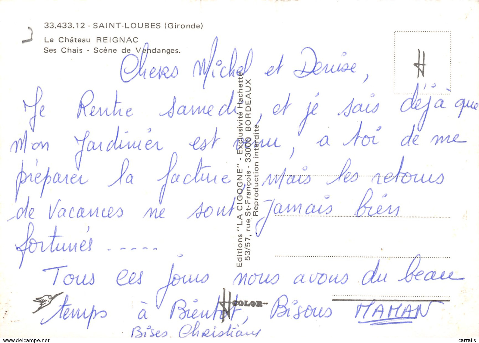 33-SAINT LOUBES-N°3819-A/0213 - Other & Unclassified