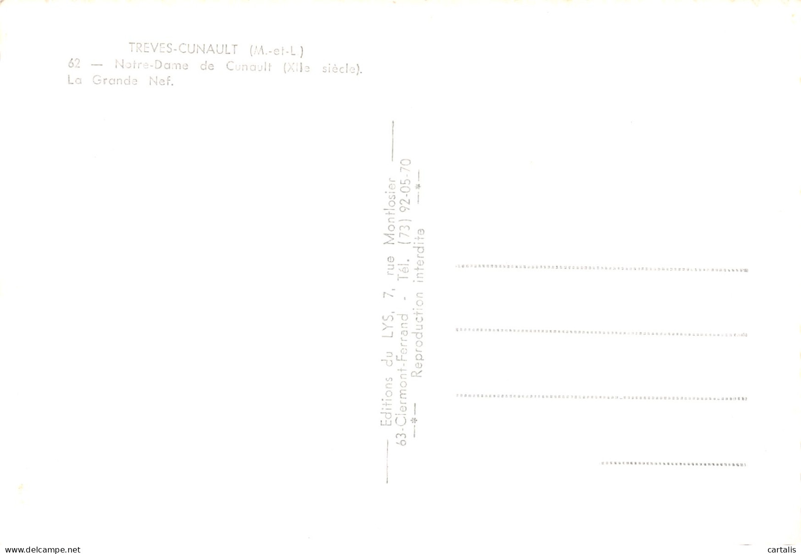 49-TREVES CUNAULT-N°3819-A/0035 - Other & Unclassified