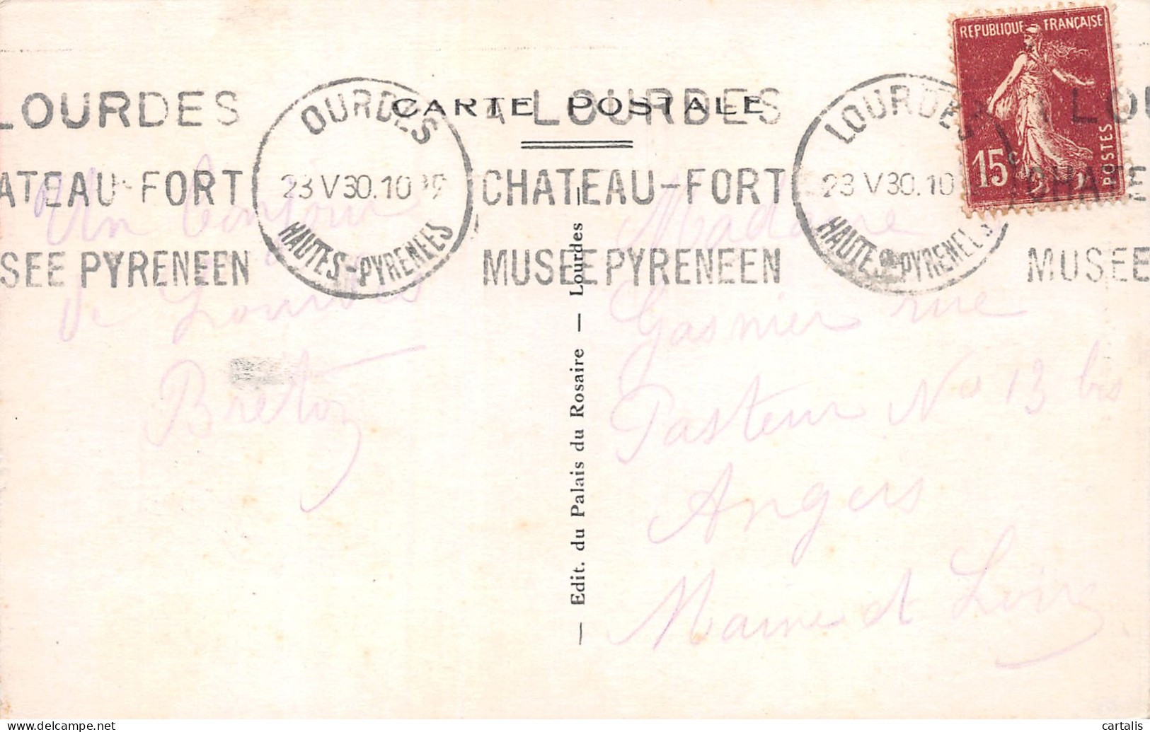 65-LOURDES-N°3818-E/0019 - Lourdes