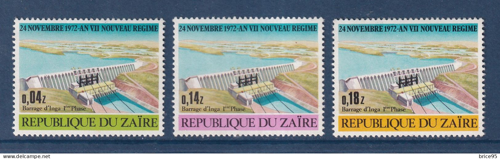 Zaïre - YT N° 829 à 831 ** - Neuf Sans Charnière - 1973 - Neufs