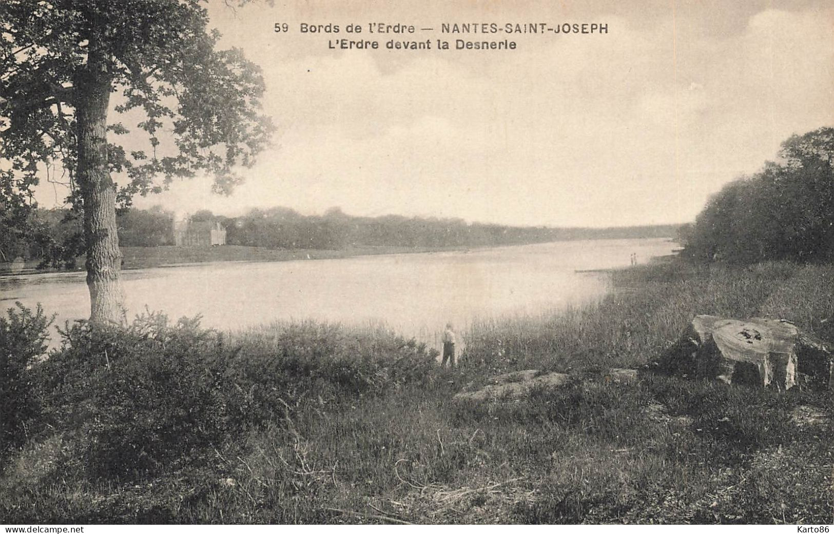 St Joseph De Portricq , Nantes * Les Bords De L'erdre N°59 * L'erdre Devant La Desnerie - Nantes