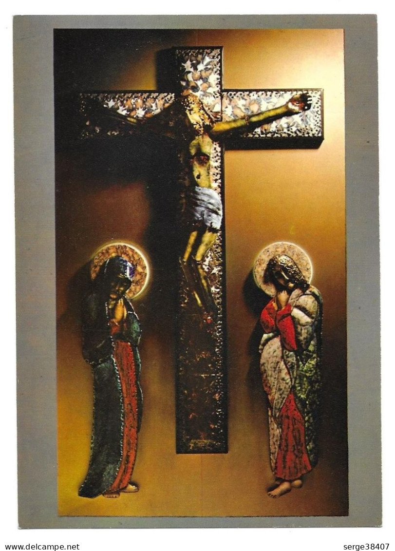 Emaux Limousins - Crucifixion - Hauteur 2,25m - Jean Betourne # 10-20/5 - Objets D'art