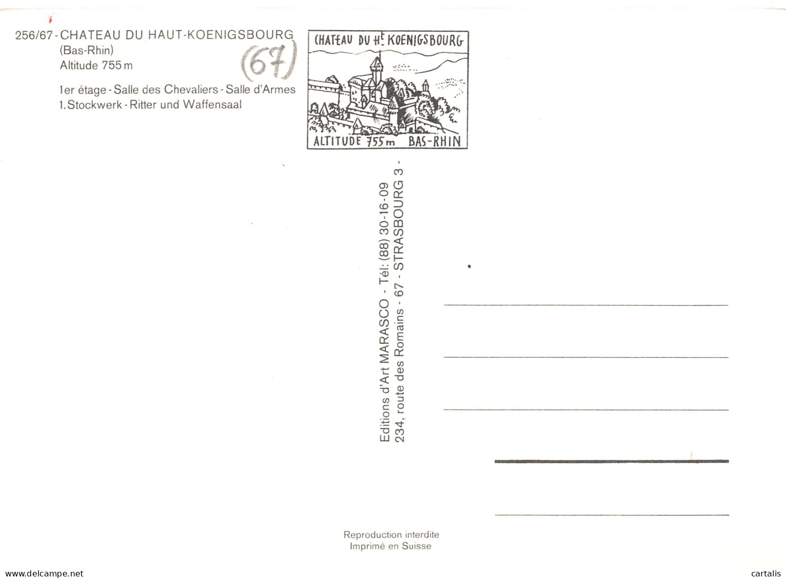 67-HAUT KOENIGSBOURG-N°3819-C/0001 - Other & Unclassified