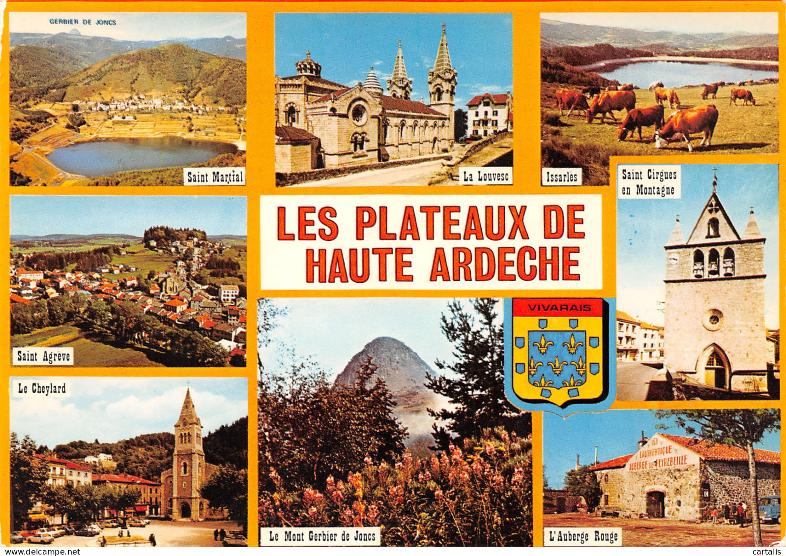 07-PLATEAUX DE HAUTE ARDECHE MULTI VUES-N°3819-B/0103 - Autres & Non Classés