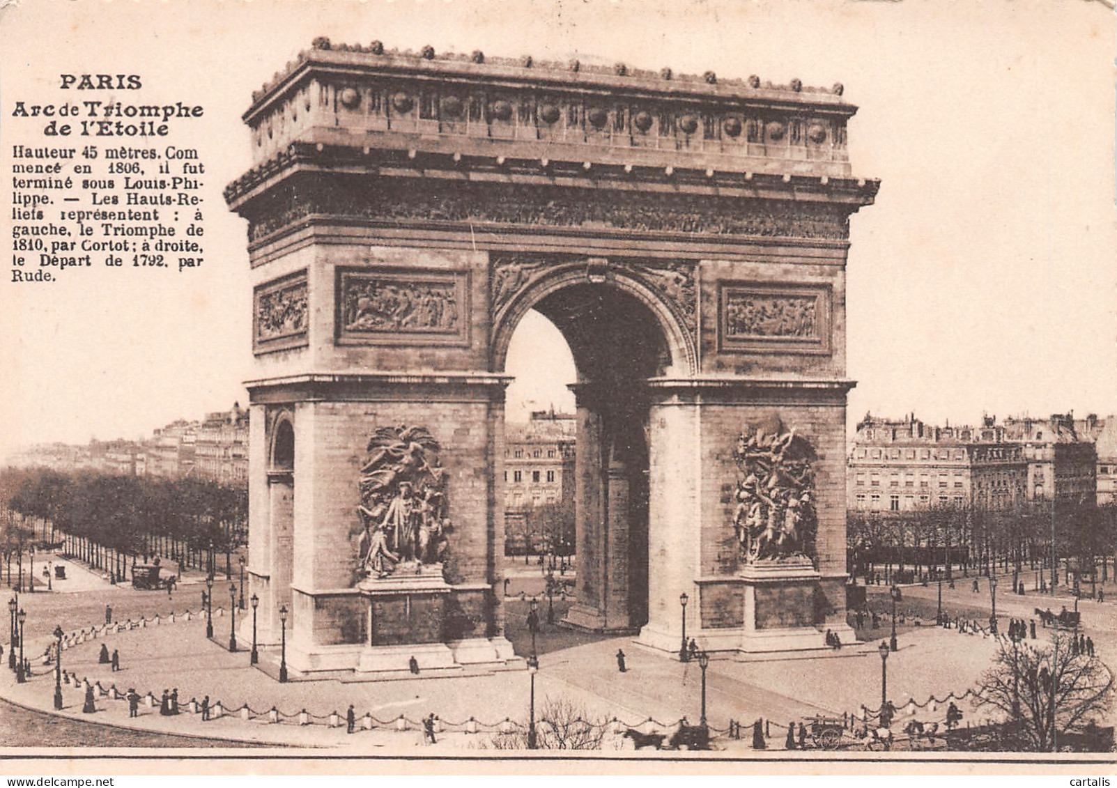 75-PARIS L ARC DE TRIOMPHE-N°3819-E/0103 - Otros & Sin Clasificación