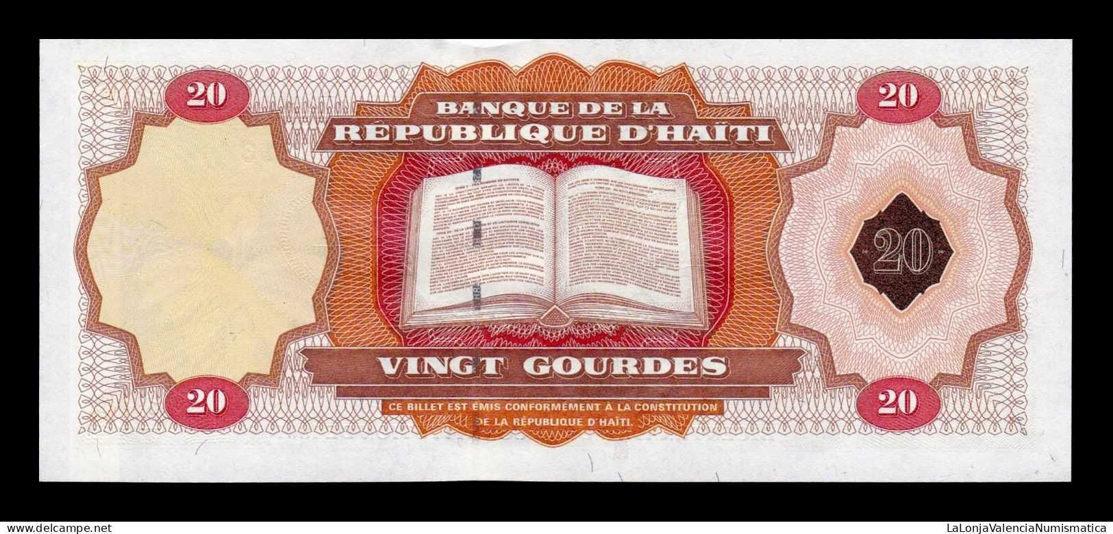 Haití 20 Gourdes 2001 Pick 271Aa Sc Unc - Haïti