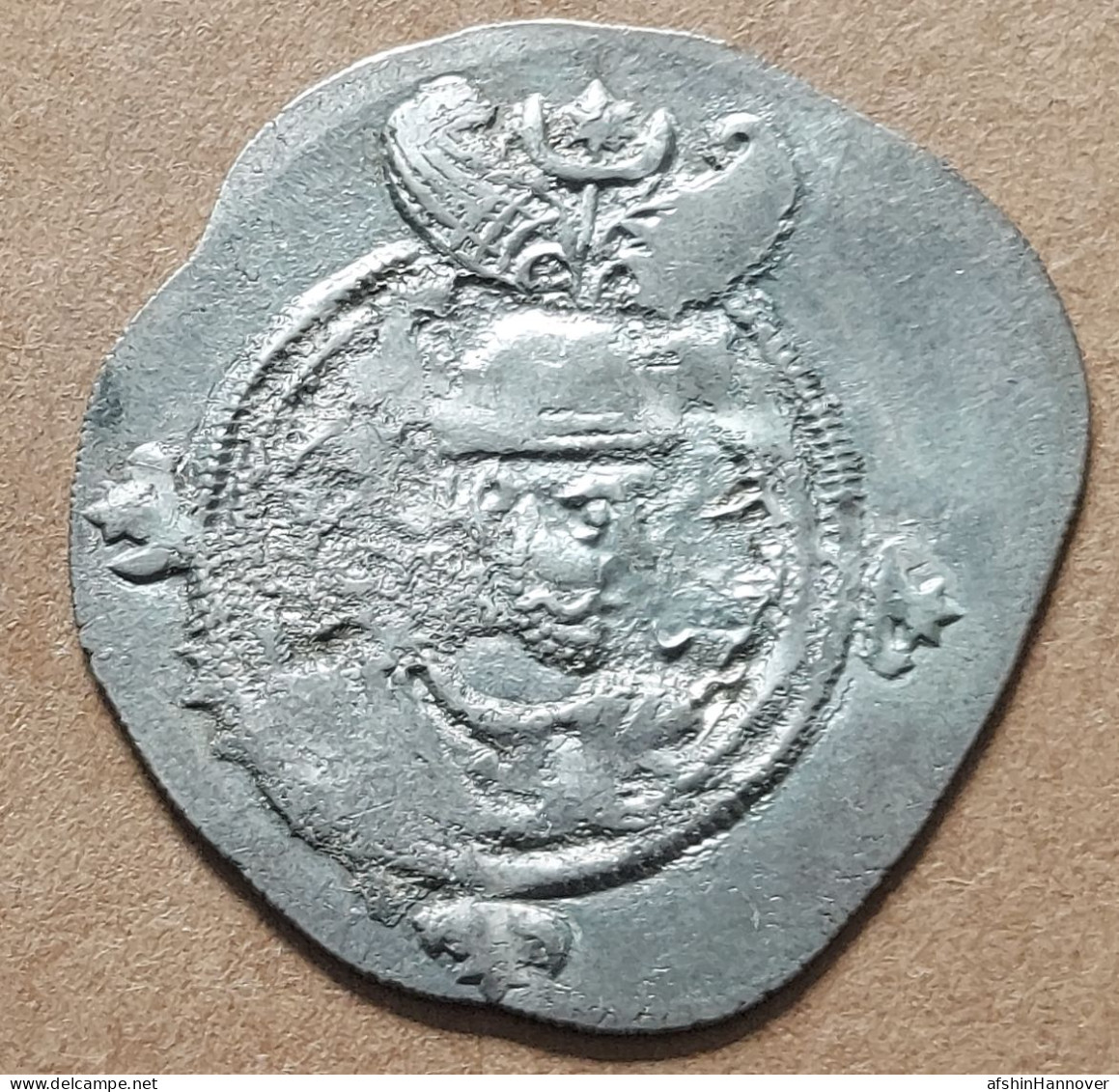 SASANIAN KINGS. Khosrau II. 591-628 AD. AR Silver Drachm Year 12 Mint AY - Oosterse Kunst