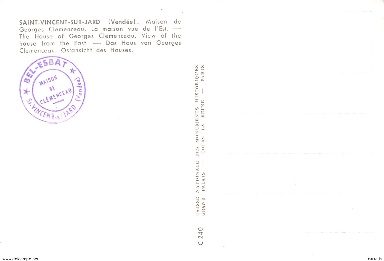 85-SAINT VINCENT SUR JARD-N°3820-C/0107 - Other & Unclassified