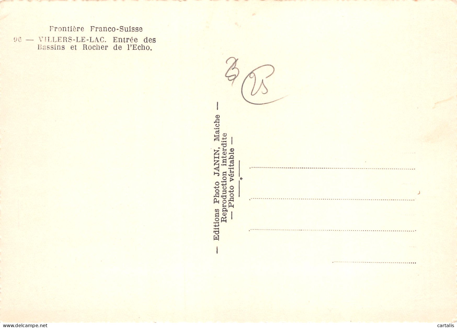 25-VILLERS LE LAC-N°3820-B/0335 - Other & Unclassified