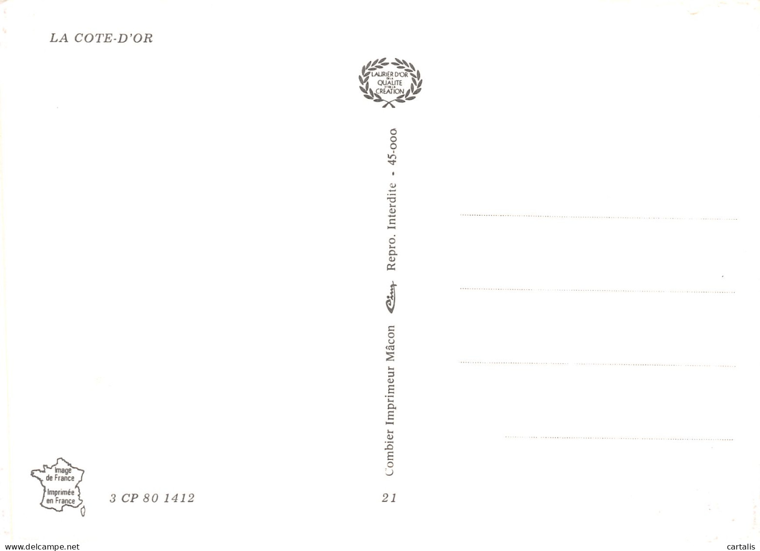 21-LA COTE D OR-N°3821-B/0021 - Sonstige & Ohne Zuordnung