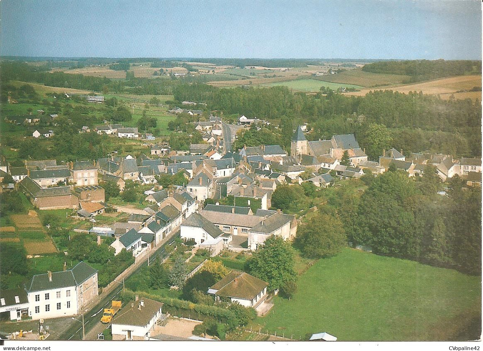 SAINT-VINCENT-DU-LOROUËR (72) Vue Générale Aérienne  CPSM GF - Other & Unclassified