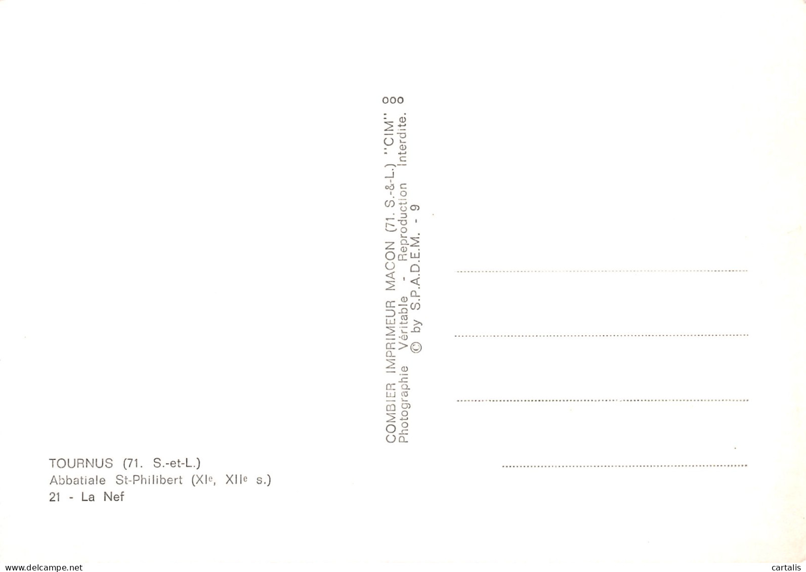 71-TOURNUS-N°3821-A/0011 - Sonstige & Ohne Zuordnung