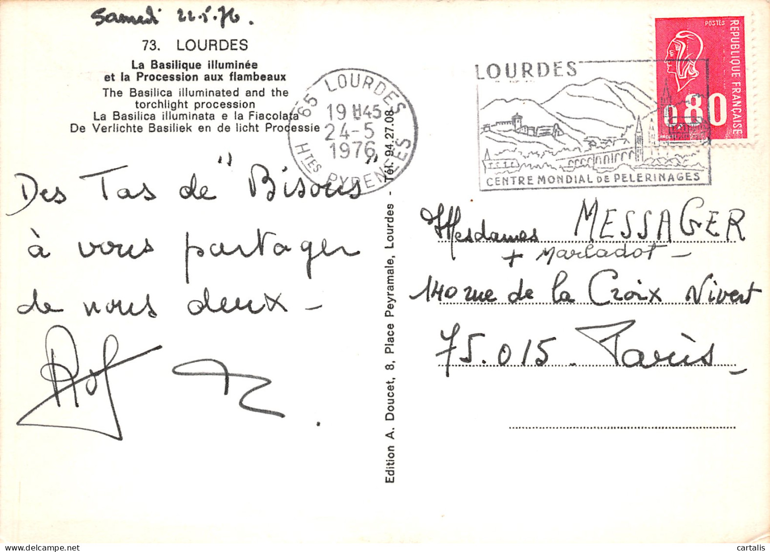 65-LOURDES-N°3821-D/0219 - Lourdes