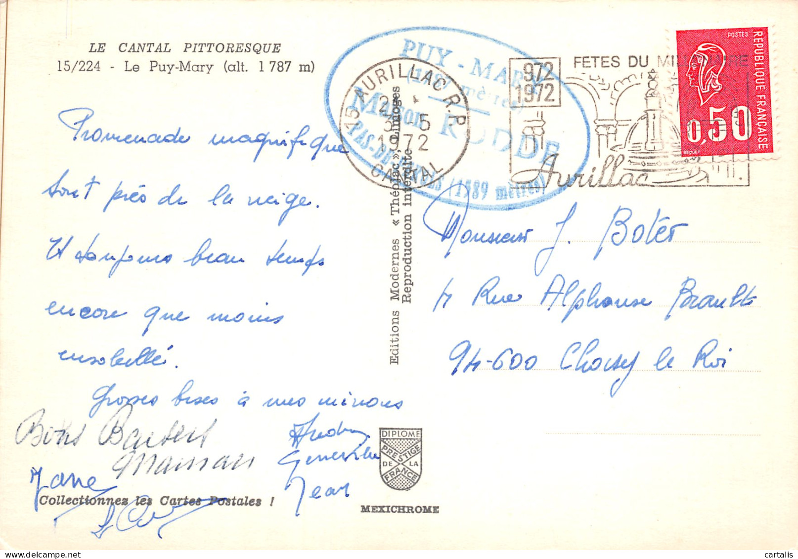 15-LE PUY MARY-N°3821-C/0383 - Other & Unclassified