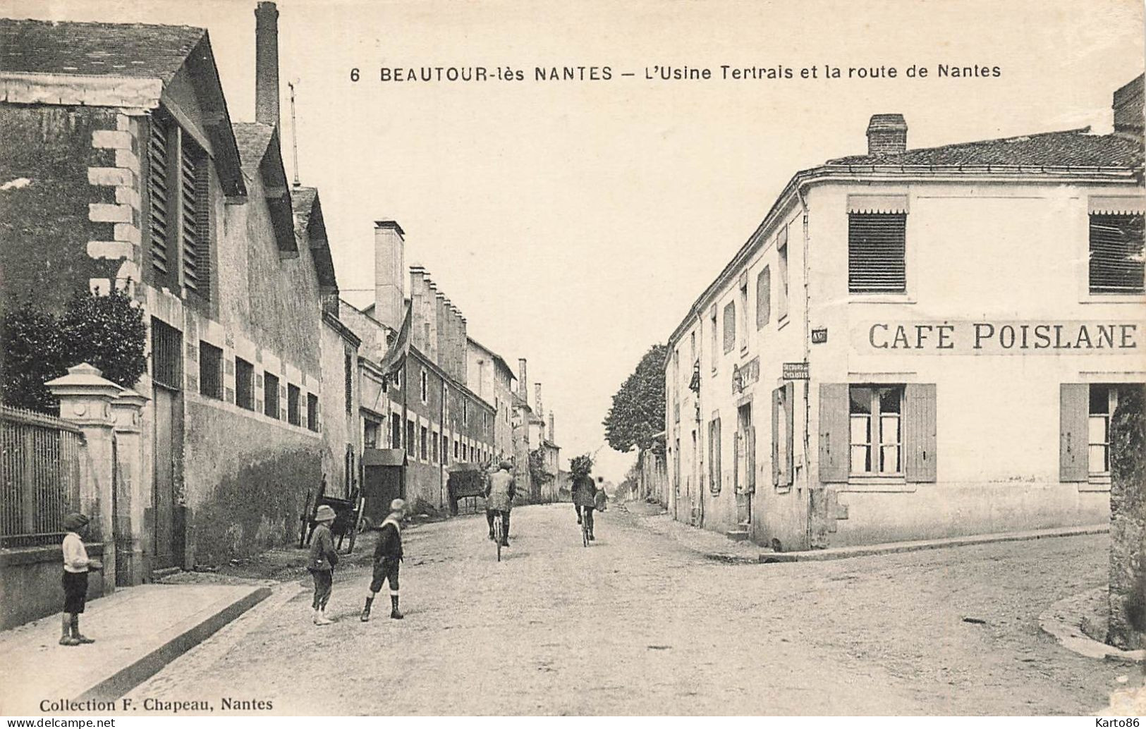 Beautour Les Nantes , Vertou * L'Usine TERTRAIS Et La Route De Nantes * Café POISLANE * Villageois - Altri & Non Classificati