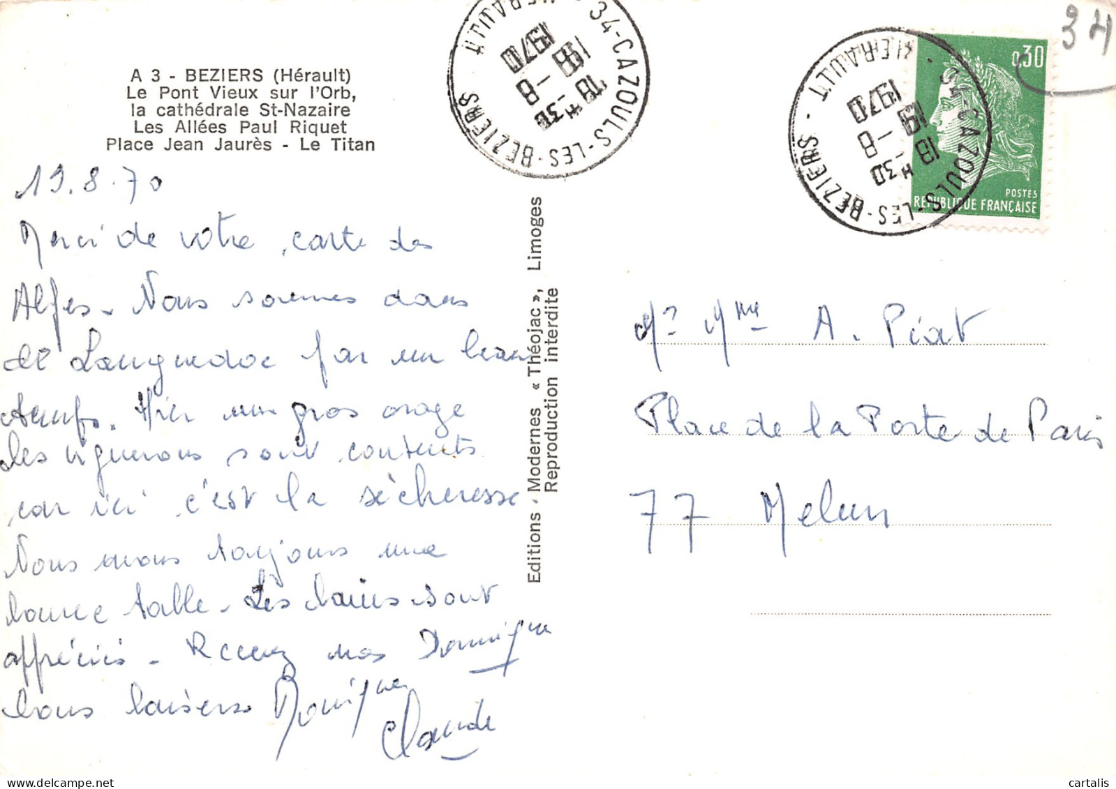 34-BEZIERS-N°3821-C/0023 - Beziers