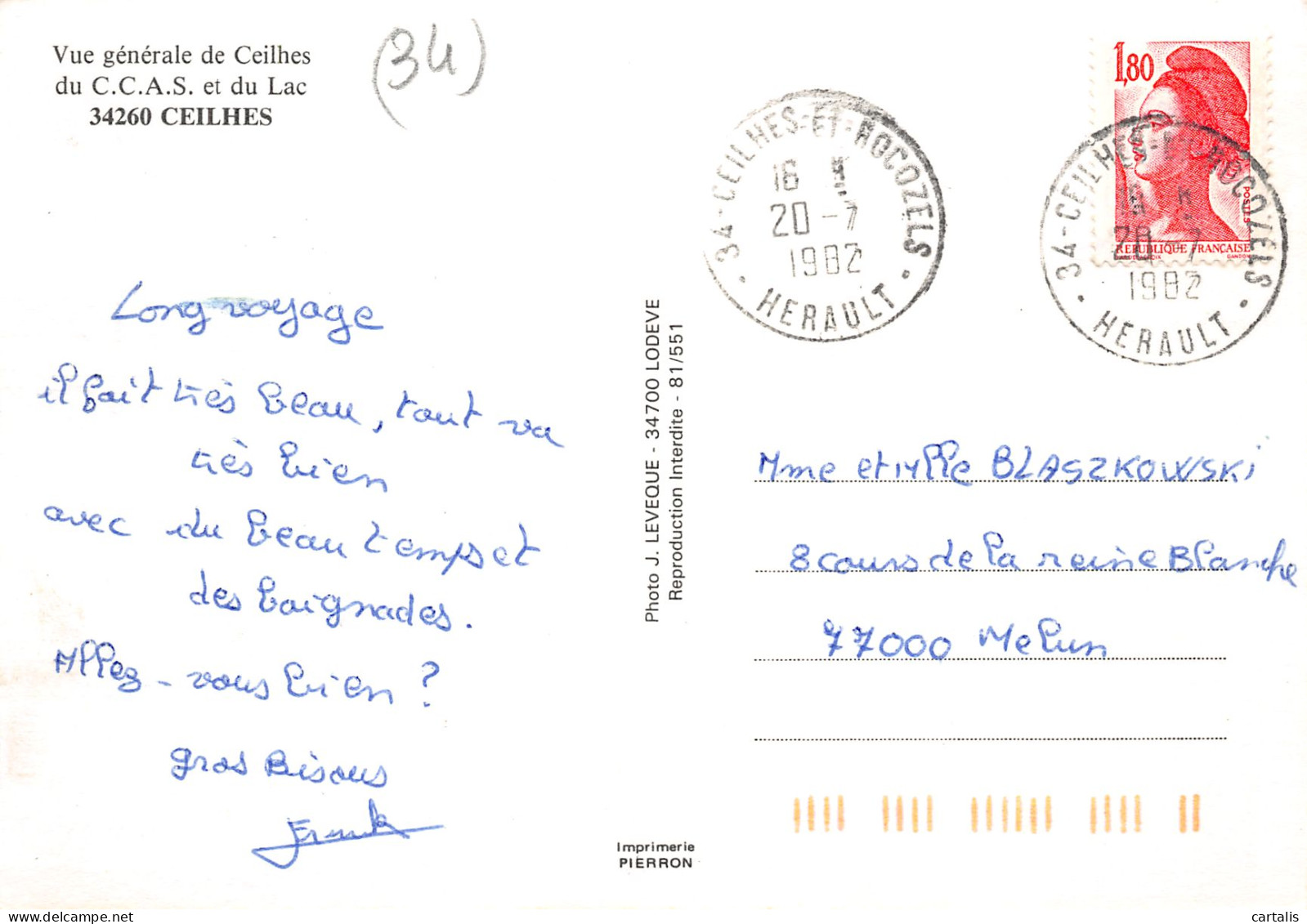 34-CEILHES-N°3821-C/0017 - Other & Unclassified