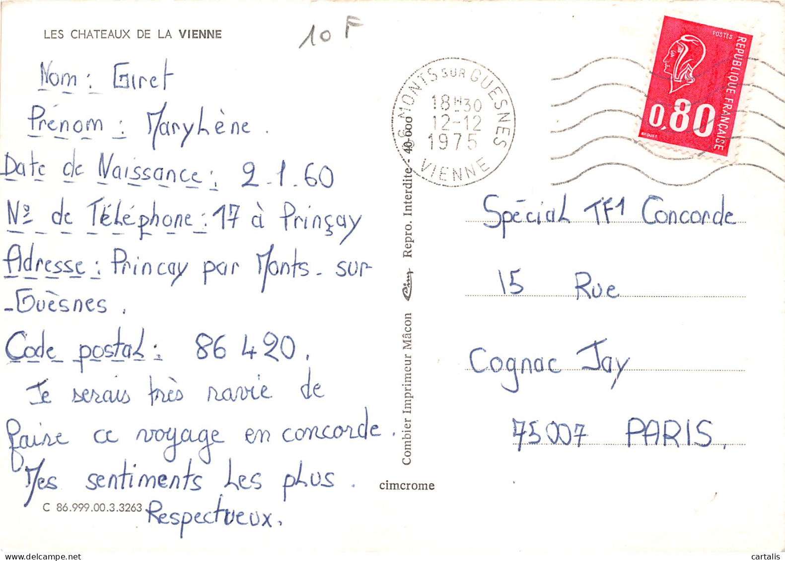 86-CHATEAUX DE LA VIENNE-N°3821-B/0237 - Other & Unclassified