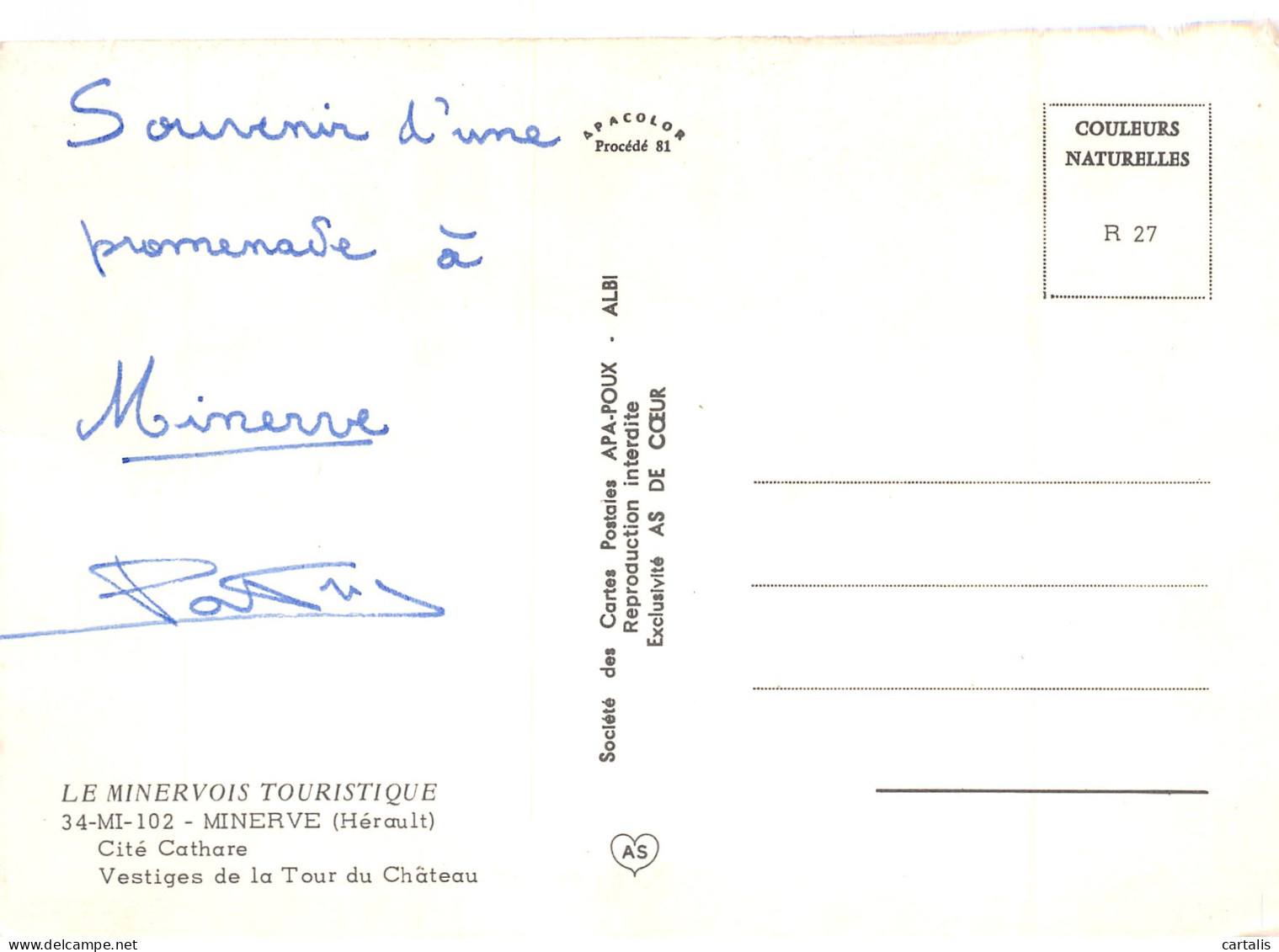 34-MINERVE-N°3822-D/0229 - Other & Unclassified