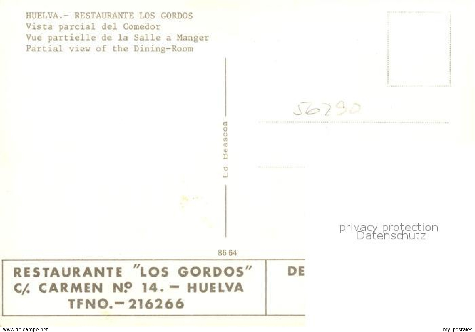 73026319 Huelva Restaurant Los Gordos Huelva - Sonstige & Ohne Zuordnung