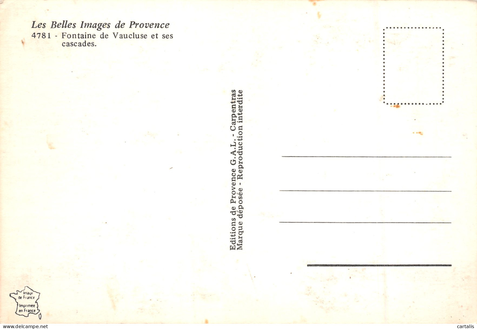 84-FONTAINE DE VAUCLUSE -N°3822-C/0297 - Other & Unclassified