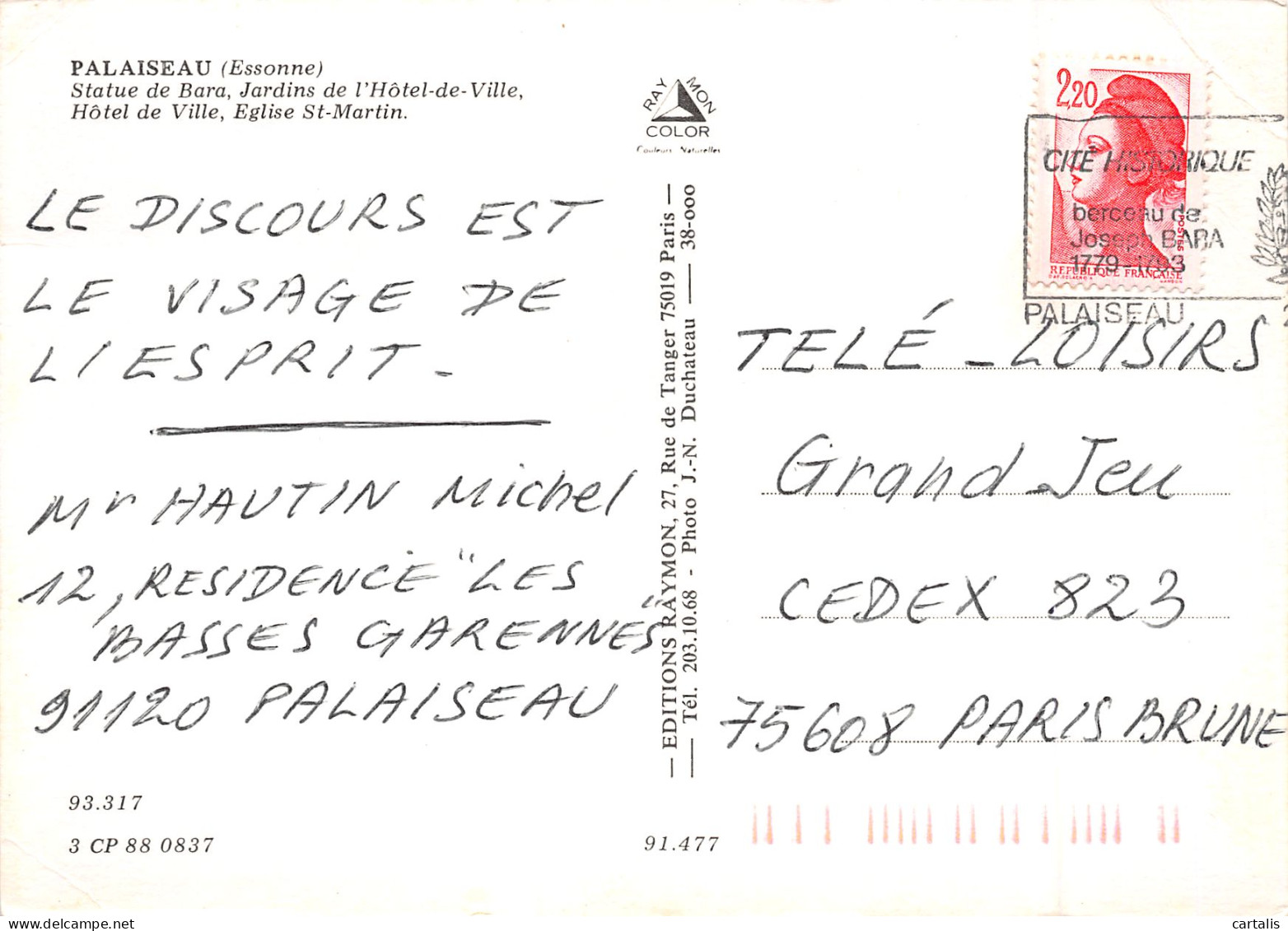 91-PALAISEAU-N°3822-C/0193 - Palaiseau