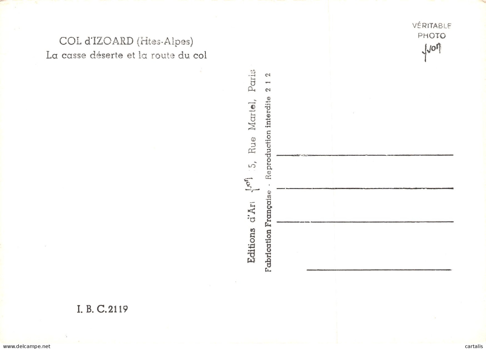 05-COL D IZOARD-N°3822-B/0309 - Sonstige & Ohne Zuordnung