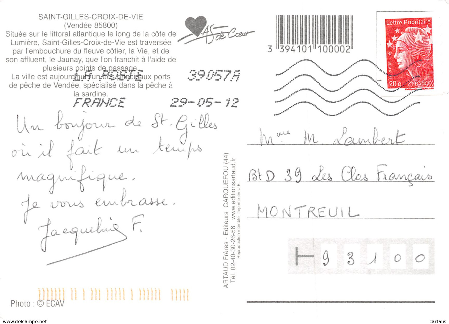 85-SAINT GILLES CROIX DE VIE-N°3822-B/0283 - Saint Gilles Croix De Vie