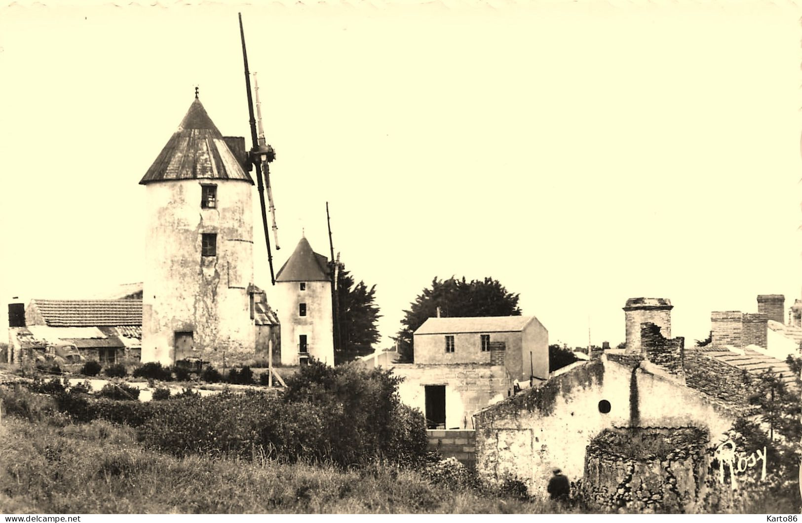 La Guérinière , Ile De Noirmoutier * Vue Sur Les Moulins * Thème Moulin à Vent Molen - Noirmoutier