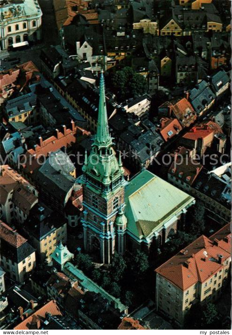 73025547 Stockholm Fliegeraufnahme Deutsche Sankt Gertruds Kirche  - Zweden