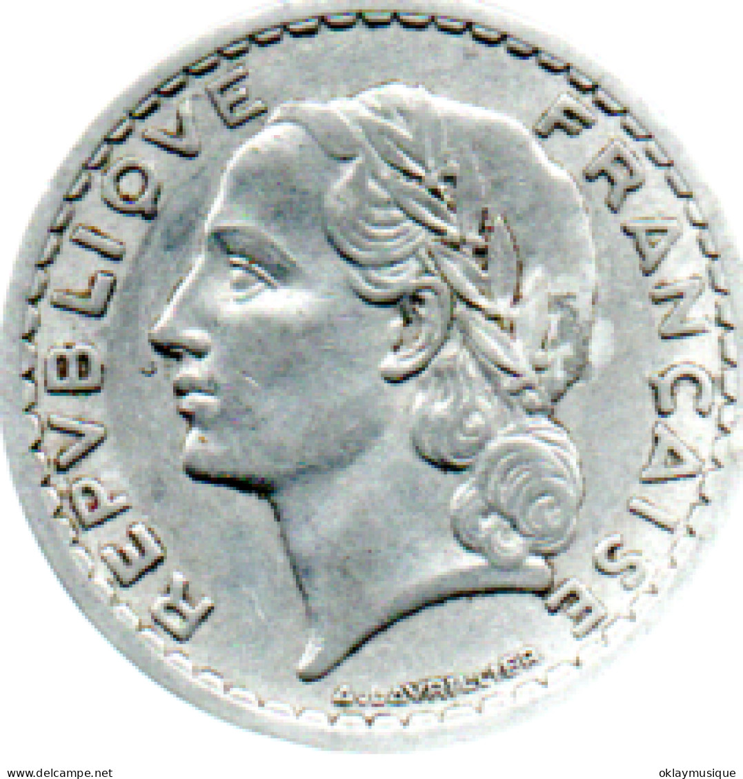 5 Francs 1945 Serie Lavrillier Aluminium - 5 Francs