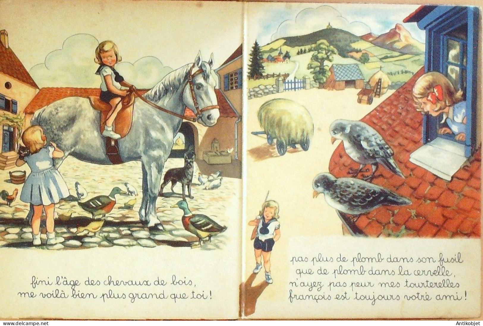 Bibiche Et François à La Ferme Par Blanchard édition Barre Eo 1948 - 5. Zeit Der Weltkriege