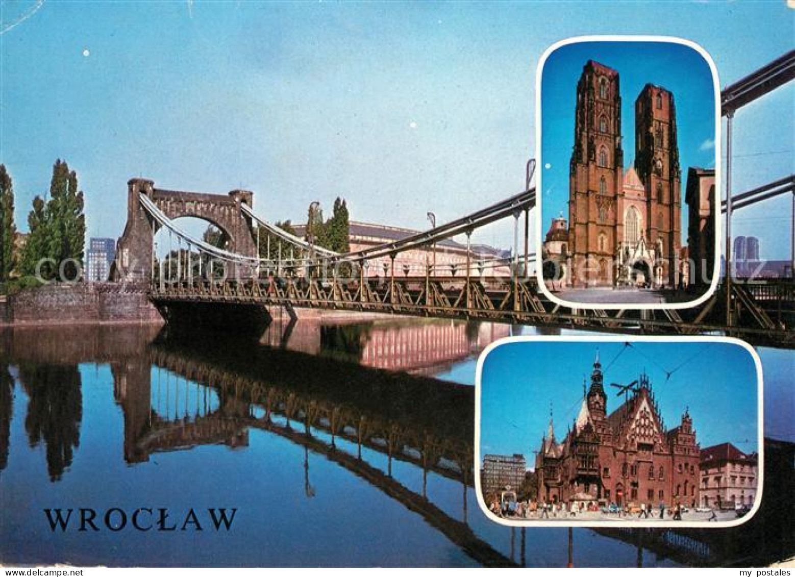 73022492 Wroclaw Most Grunwaldzki Katedra Ratusz Wroclaw - Poland