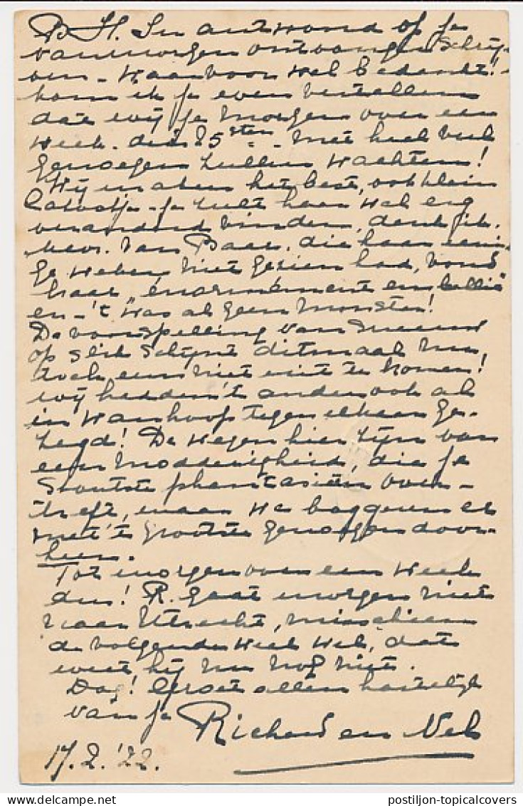 Bestellen Op Zondag - Houten - Gouda 1922 - Cartas & Documentos