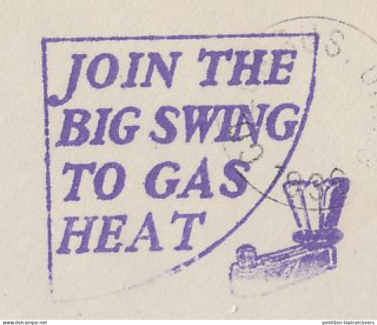 Meter Cover USA 1936 Join The Big Swing To Gas Heat - Sonstige & Ohne Zuordnung