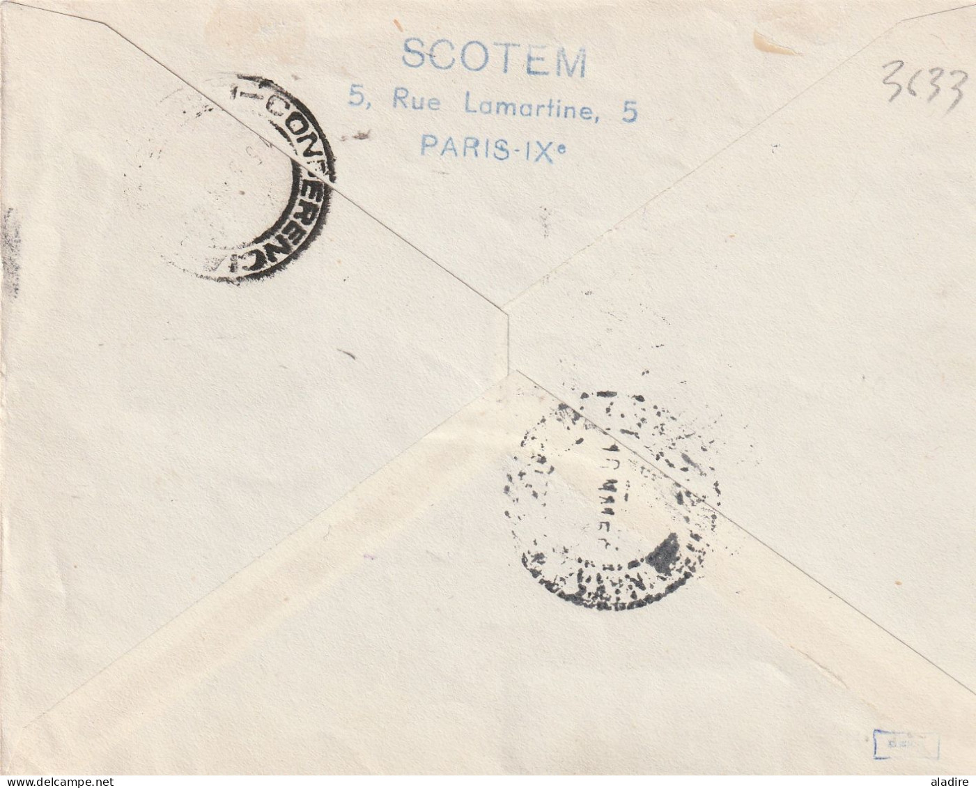 1944 /1958 - collection de 16 enveloppes PAR AVION - POSTE AERIENNE - nombreux timbres - 32 scans