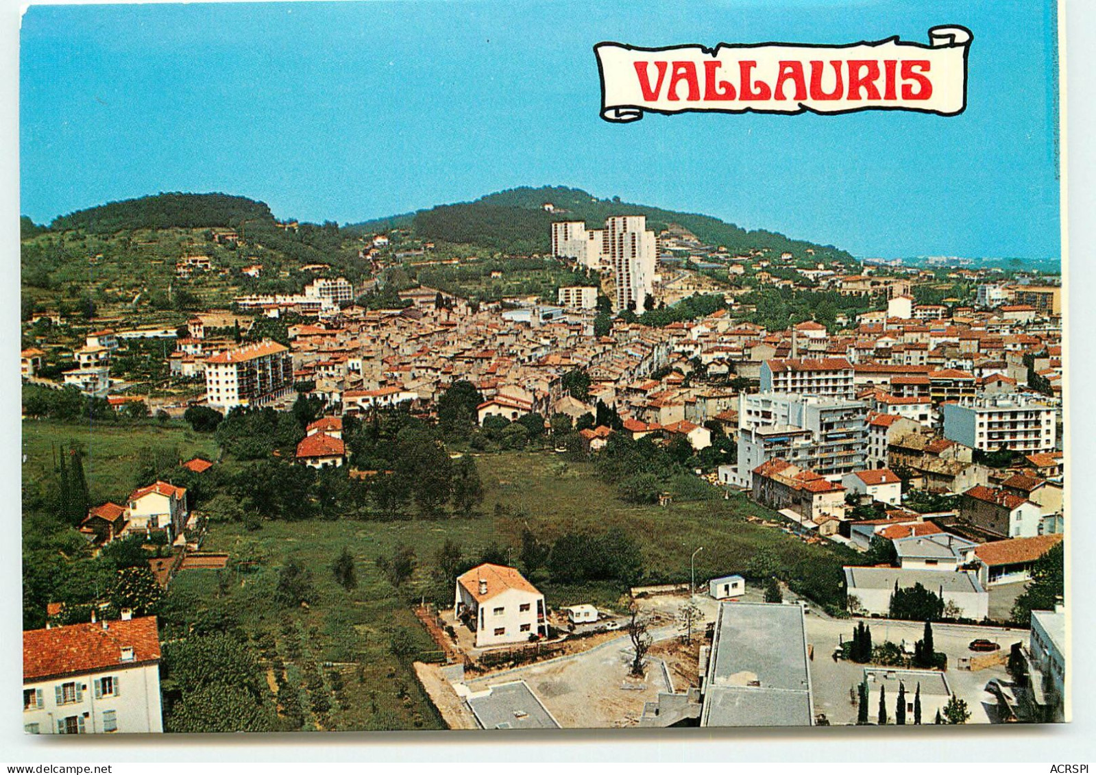 VALLAURIS  Vue Aerienne Du Village  RR 1223 - Vallauris