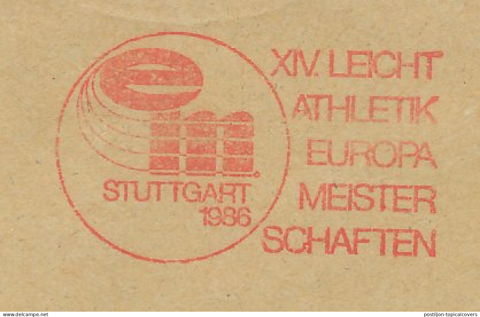 Meter Cut Germany 1986 Athletics - European Championships Stuttgart - Autres & Non Classés