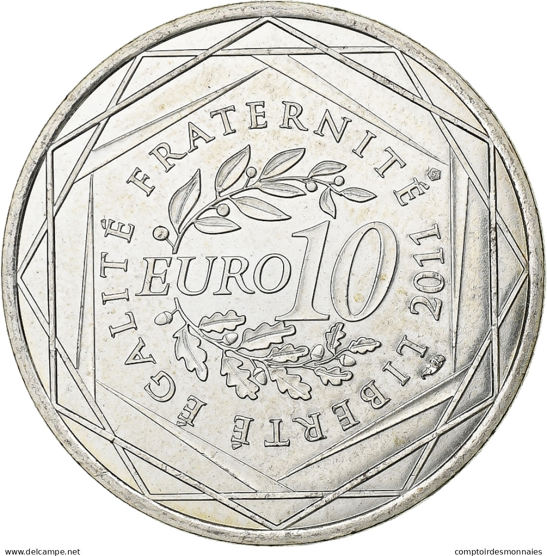 France, 10 Euro, 2011, Paris, Argent, SPL, KM:1751 - Francia