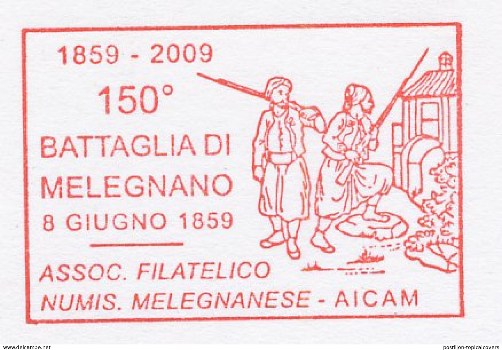 Specimen Meter Card Italy 2009 Battle Of Melegnano - Gun - Rifle - Militaria