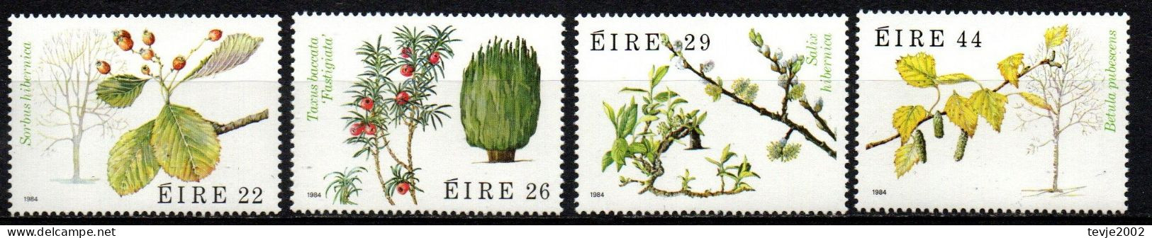 Irland Eire 1984 - Mi.Nr. 532 - 535 - Postfrisch MNH - Bäume Trees - Árboles