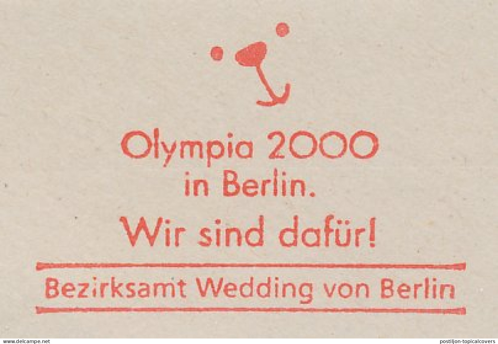 Meter Cut Germany 1993 Olympic Games 2000 Berlin - Candidacy - Sonstige & Ohne Zuordnung