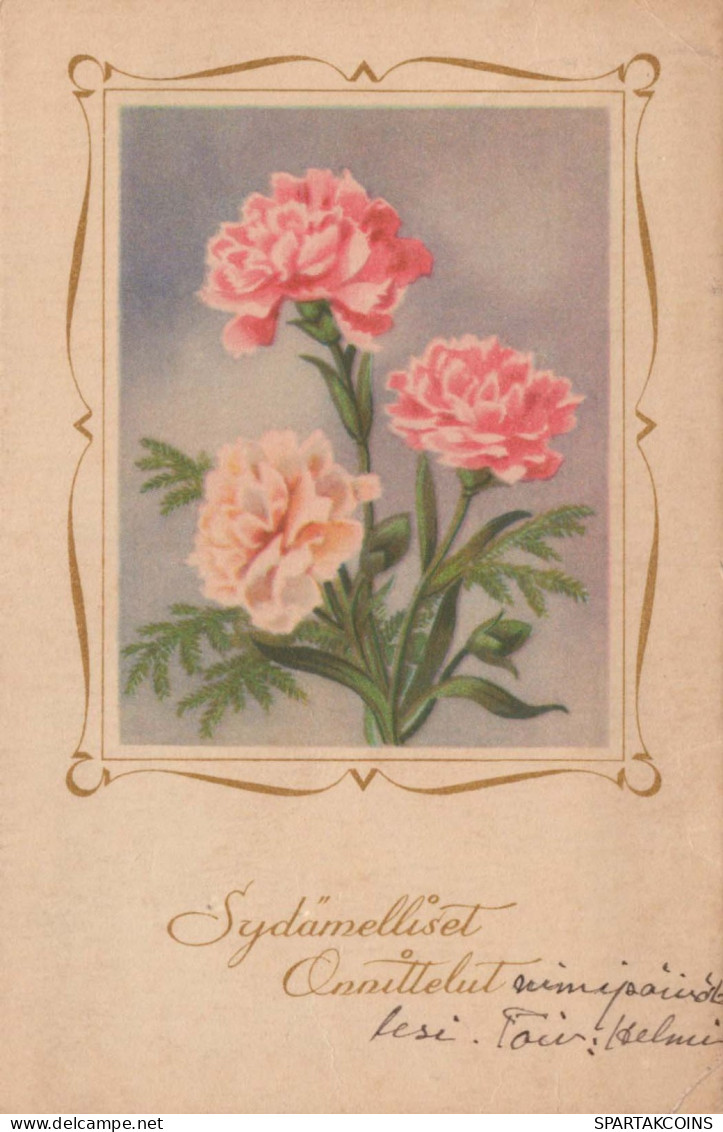FLOWERS Vintage Ansichtskarte Postkarte CPA #PKE724.DE - Blumen
