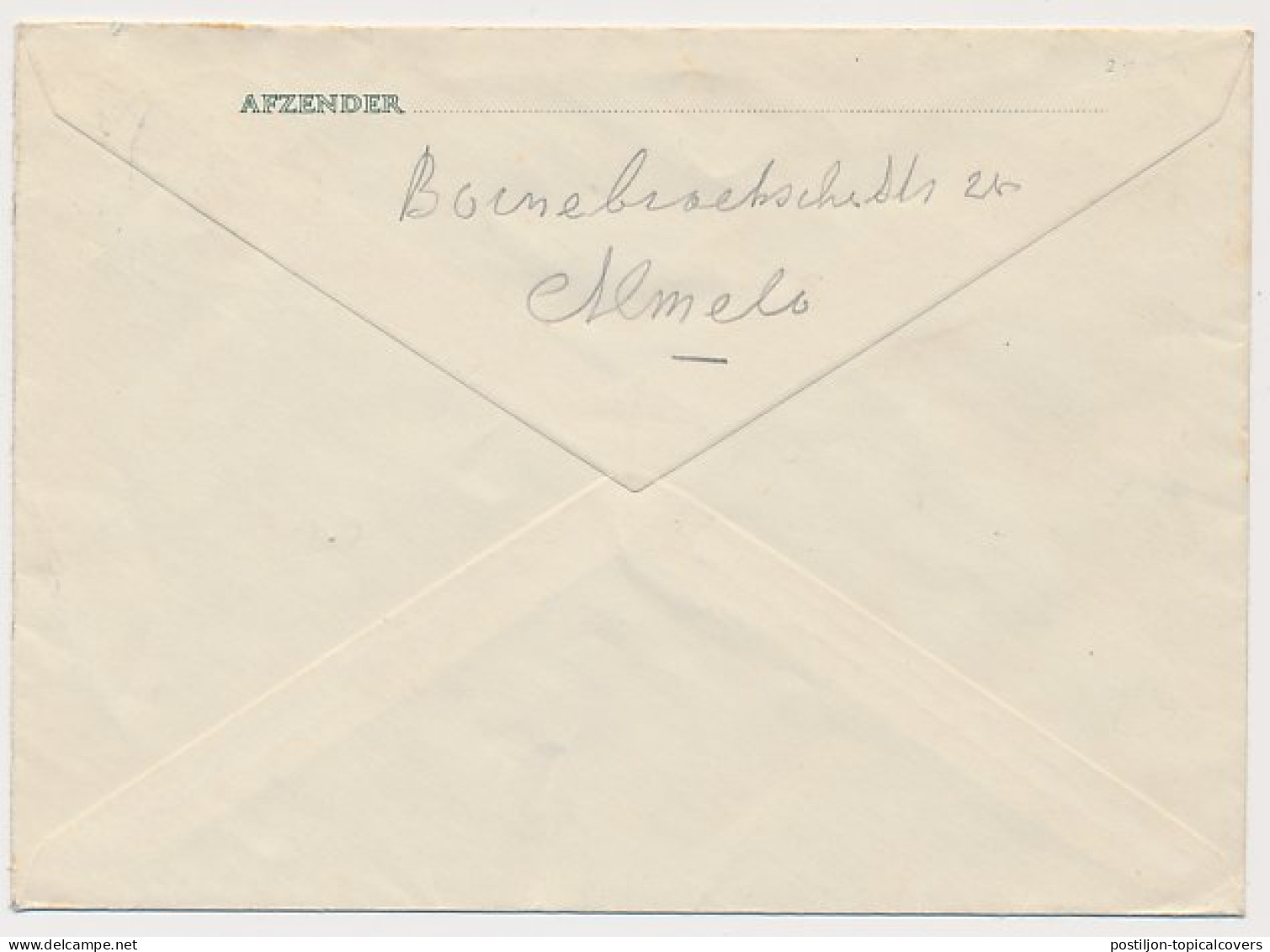 Envelop G. 25 C Almelo - Hengelo 1940 V.b.d. - Interi Postali