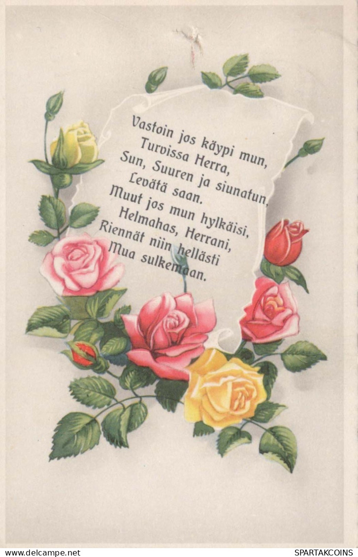 FLOWERS Vintage Ansichtskarte Postkarte CPSMPF #PKG026.DE - Flowers