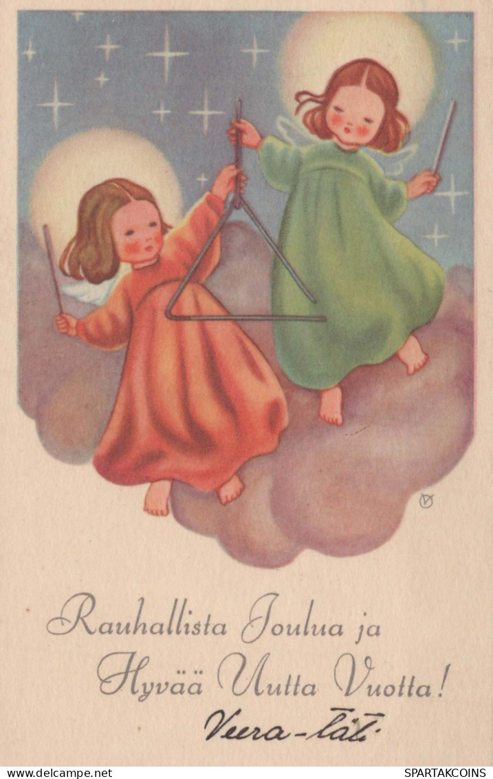 ENGEL Weihnachten Vintage Ansichtskarte Postkarte CPSMPF #PKD400.DE - Engel