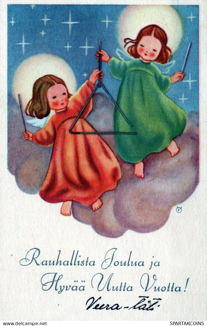 ENGEL Weihnachten Vintage Ansichtskarte Postkarte CPSMPF #PKD400.DE - Engel