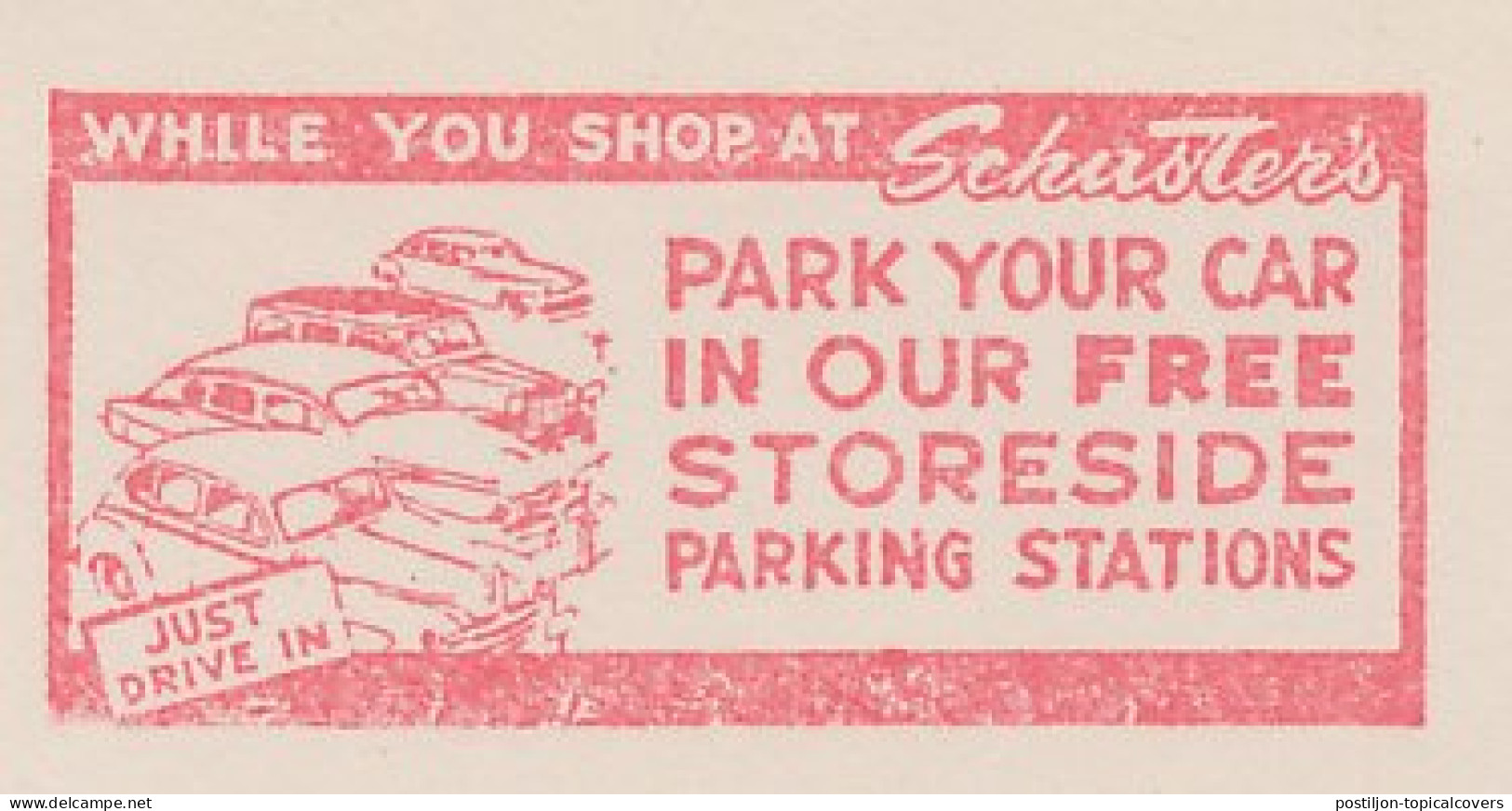 Meter Top Cut USA 1950 Car - Parking Station - Voitures